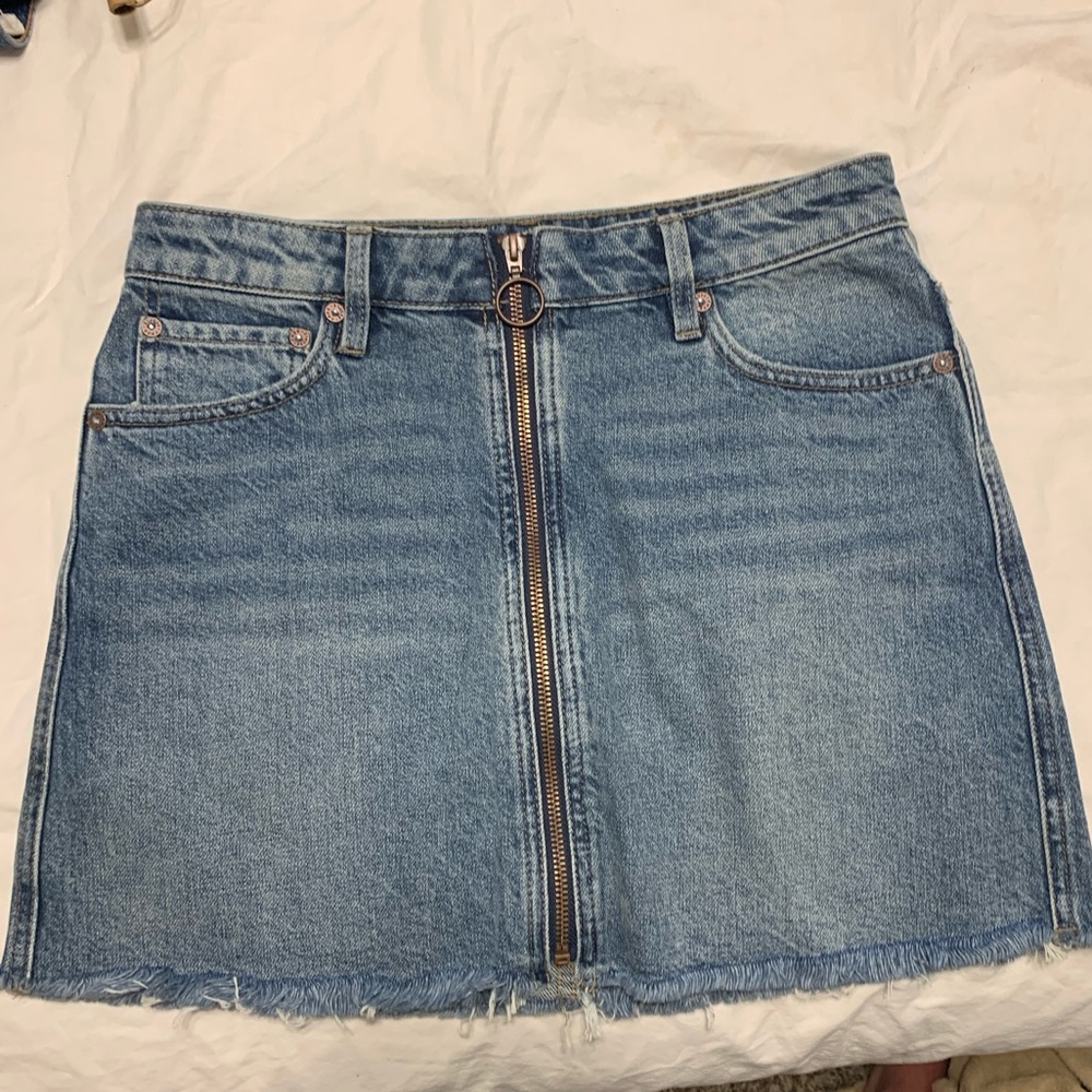Free People Jean Skirt